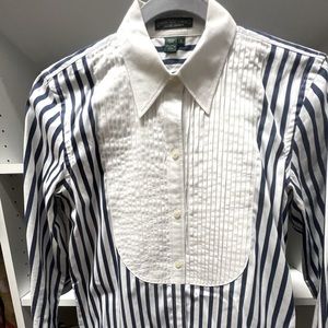 Ralph Lauren tuxedo blouse